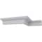 Ekena Millwork 2 1/4"H x 2 1/4"P x 3 1/4"F x 94 1/2"L Jefferson Traditional Smooth Crown Moulding MLD02X02X03JE - alternate 8